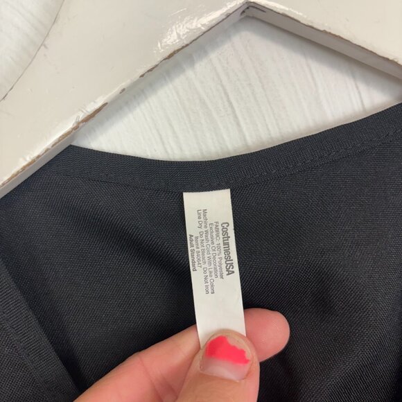 FBII Forensic Vest Adult Costume Crime Scene Black Zip Sleeveless Adult Standard - Picture 4 of 6